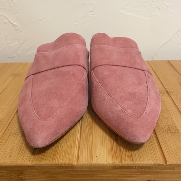 Marlee Suede Point-toe Mules In Rose - Picture 3 of 8